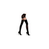 Collant noir opaque haut filet 